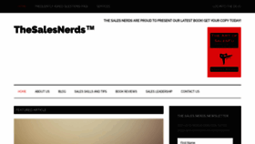 What Thesalesnerds.com website looked like in 2018 (5 years ago)