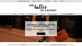 What Theballeronabudget.com website looked like in 2018 (5 years ago)
