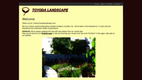 What Toyodalandscape.com website looked like in 2018 (5 years ago)