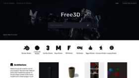What Thefree3dmodels.com website looked like in 2018 (5 years ago)