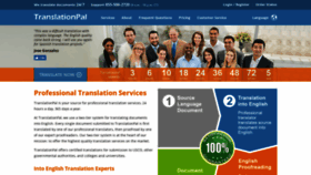 What Translationpal.com website looked like in 2018 (5 years ago)