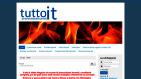 What Tuttoprevenzioneincendi.it website looked like in 2018 (5 years ago)