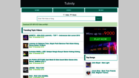 What Tubidy.asia website looked like in 2018 (5 years ago)