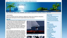 What Tropicalboating.com website looked like in 2018 (5 years ago)