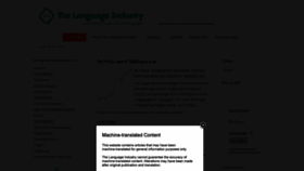 What Thelanguageindustry.eu website looked like in 2018 (5 years ago)