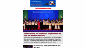 What Tintucninhbinh.com website looked like in 2018 (5 years ago)