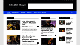 What Thehoopscolumn.com website looked like in 2018 (5 years ago)