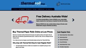 What Thermalrollshop.com.au website looked like in 2018 (5 years ago)
