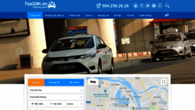 What Taxi24h.vn website looked like in 2018 (5 years ago)