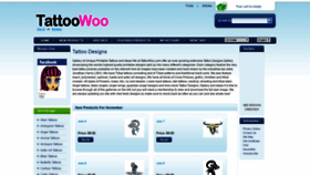 What Tattoowoo.com website looked like in 2018 (5 years ago)