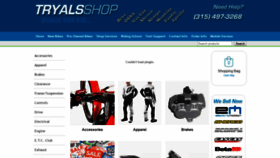 What Tryalsshop.com website looked like in 2018 (5 years ago)