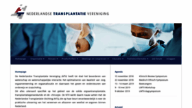What Transplantatievereniging.nl website looked like in 2018 (5 years ago)