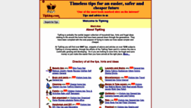 What Tipking.com website looked like in 2018 (5 years ago)