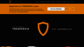 What Troopers.de website looked like in 2018 (5 years ago)