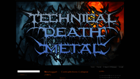 What Technicaldeathmetal.org website looked like in 2018 (5 years ago)