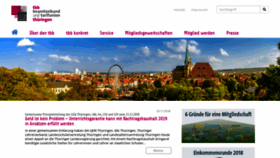 What Thueringer-beamtenbund.de website looked like in 2018 (5 years ago)