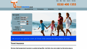What Travelinsurance.co.uk website looked like in 2018 (5 years ago)