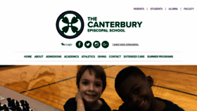 What Thecanterburyschool.org website looked like in 2018 (5 years ago)
