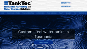 What Tanktec.com.au website looked like in 2018 (5 years ago)