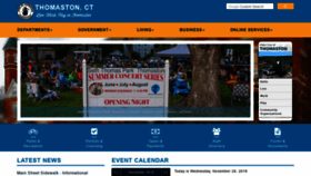 What Thomastonct.org website looked like in 2018 (5 years ago)