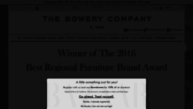 What Thebowerycompany.com website looked like in 2018 (5 years ago)