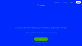 What Triggerapp.com website looked like in 2018 (5 years ago)