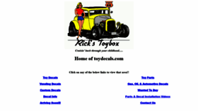 What Toydecals.com website looked like in 2018 (5 years ago)