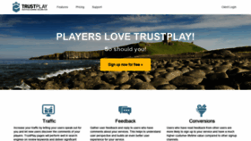 What Trustplay.com website looked like in 2018 (5 years ago)