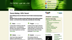 What Tennis-weblog.de website looked like in 2018 (5 years ago)