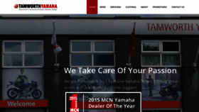 What Tamworthyamaha.com website looked like in 2018 (5 years ago)