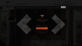 What Tosato.com website looked like in 2018 (5 years ago)