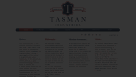 What Tasmanindustries.com website looked like in 2018 (5 years ago)