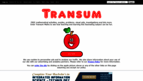 What Transum.com website looked like in 2018 (5 years ago)