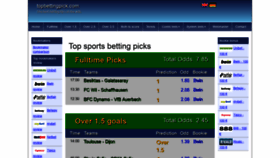 What Topbettingpick.com website looked like in 2018 (5 years ago)