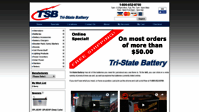 What Tristatebattery.com website looked like in 2018 (5 years ago)