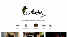What Trashedia.com website looked like in 2018 (5 years ago)