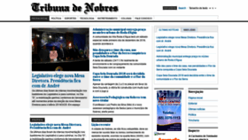 What Tribunadenobres.com.br website looked like in 2018 (5 years ago)