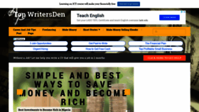 What Topwritersden.com website looked like in 2018 (5 years ago)