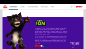 What Talkingtomcat.com website looked like in 2018 (5 years ago)