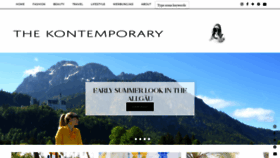 What Thekontemporary.com website looked like in 2018 (5 years ago)