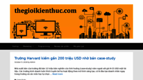 What Thegioikienthuc.com website looked like in 2018 (5 years ago)