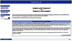 What Testperson.de website looked like in 2018 (5 years ago)
