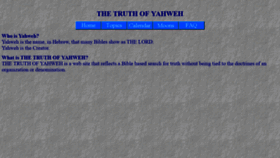 What Truthofyahweh.org website looked like in 2018 (5 years ago)