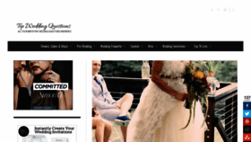 What Topweddingquestions.com website looked like in 2018 (5 years ago)