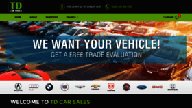 What Tdcarsales.com website looked like in 2018 (5 years ago)