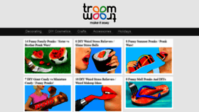 What Troomtroom.com website looked like in 2018 (5 years ago)