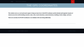 What Thegpscoordinates.com website looked like in 2018 (5 years ago)