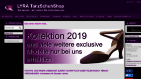 What Tanzschuhshop.ch website looked like in 2018 (5 years ago)
