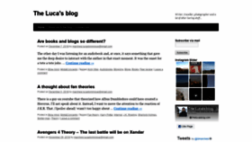 What Thelucasblog.com website looked like in 2018 (5 years ago)