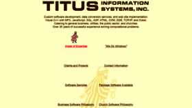 What Titusinformationsystems.com website looked like in 2018 (5 years ago)